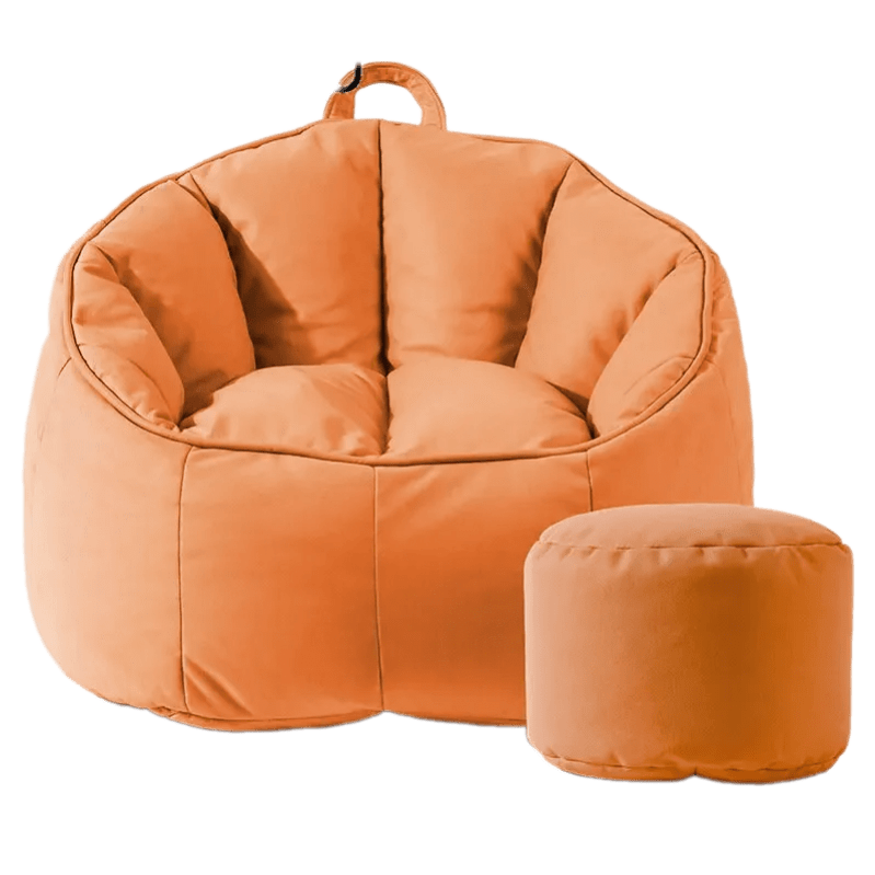 Fauteuil Pouf Ado et Repose-Pied