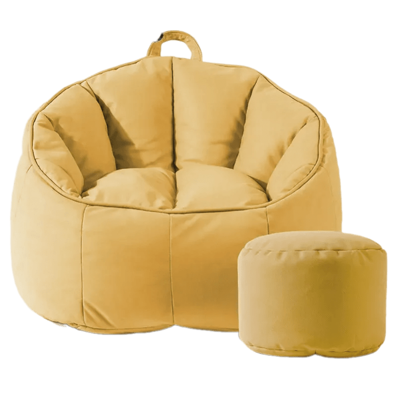 Fauteuil Pouf Ado et Repose-Pied