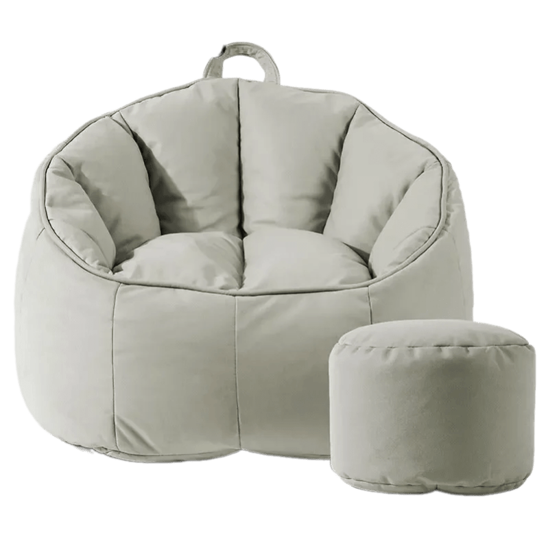 Fauteuil Pouf Ado et Repose-Pied