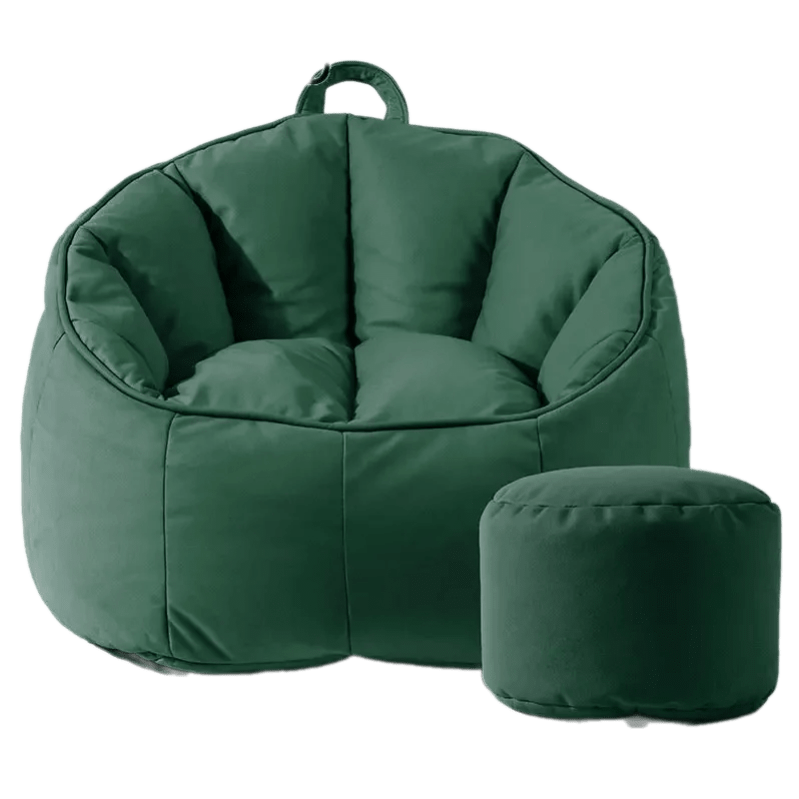 Fauteuil Pouf Ado et Repose-Pied