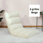 Charger l&#39;image dans la galerie, Fauteuil Pouf de Sol 6 Grilles Beige
