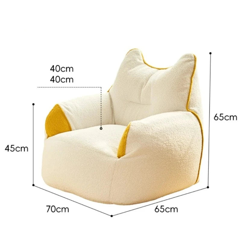 Fauteuil Pouf Enfant Velours