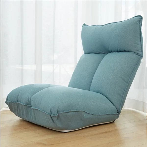 Fauteuil Pouf Lounge Bleu