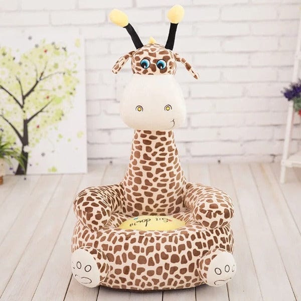 Pouf Animal Girafe Marron