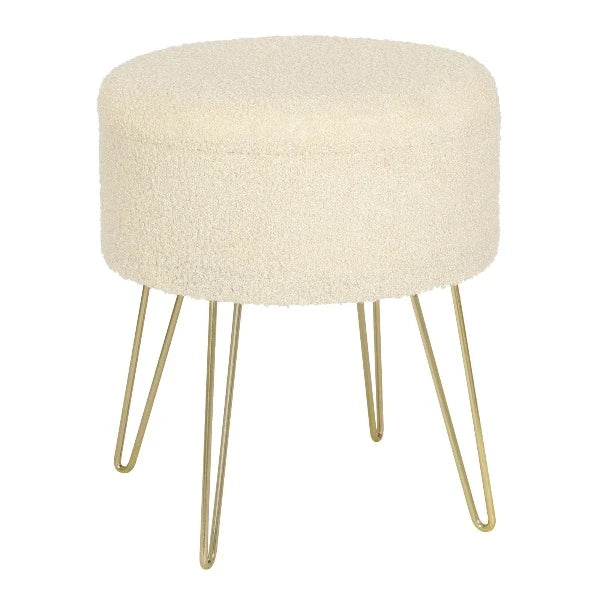 Pouf Coffre Beige