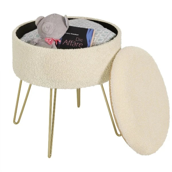 Pouf Coffre Beige