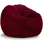 Charger l&#39;image dans la galerie, Pouf Poire Velours Côtelé Rouge Foncé
