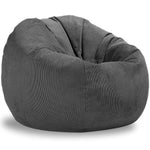 Charger l&#39;image dans la galerie, Pouf Poire Velours Côtelé Gris
