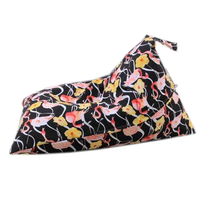 Pouf Triangle Enfant Flamant Rose