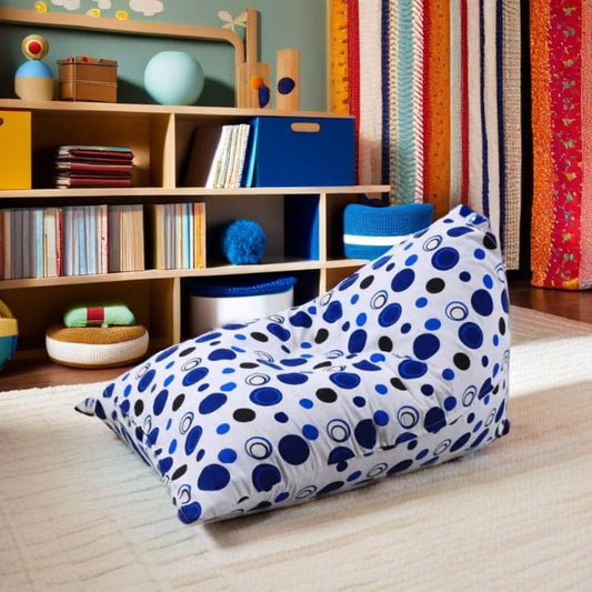 Pouf enfant Rond Bleu