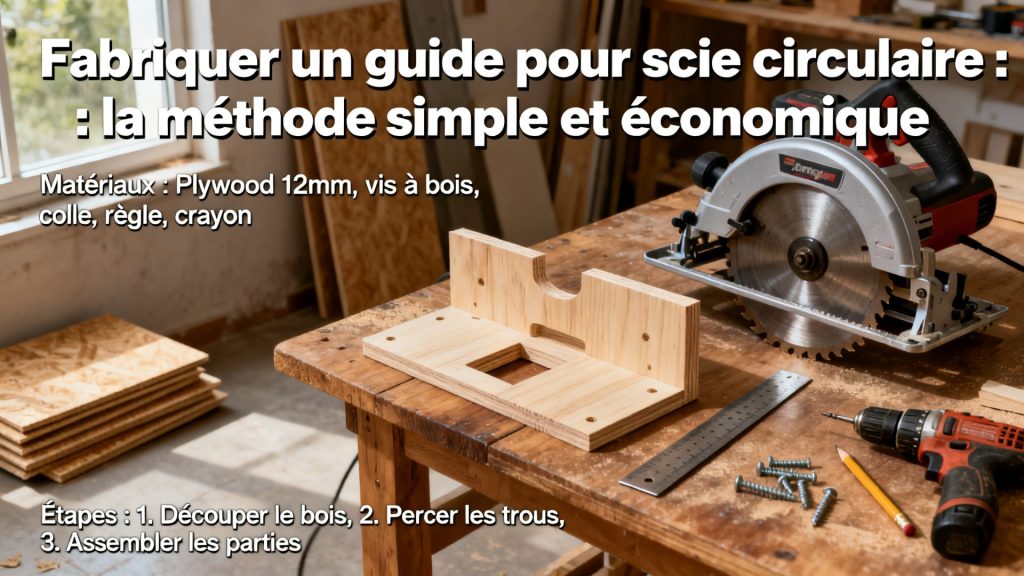 Fabriquer un guide pour scie : circulaire la méthode simple et économique avec texte