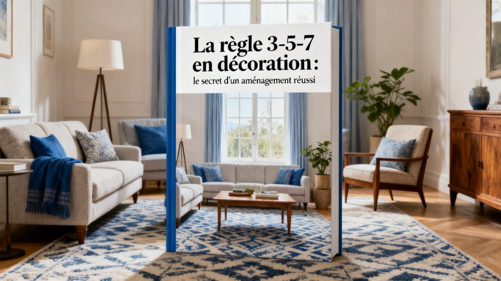 La règle 3-5-7 en décoration : le secret d'un aménagement réussi avec texte