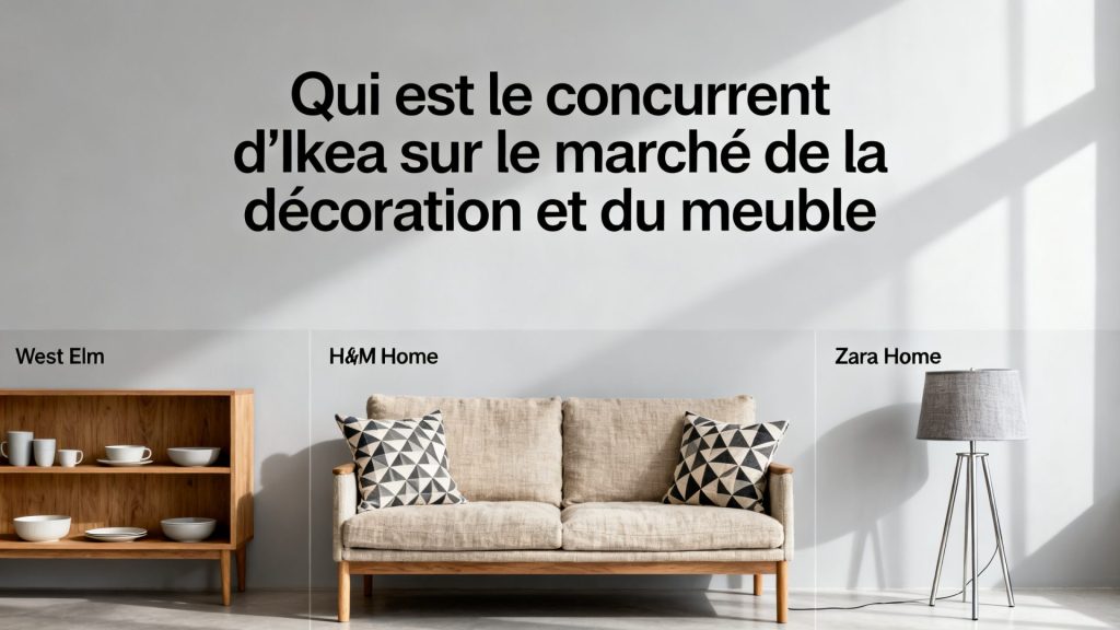 Qui est le concurrent d'Ikea sur le marché de la décoration et du meuble avec texte