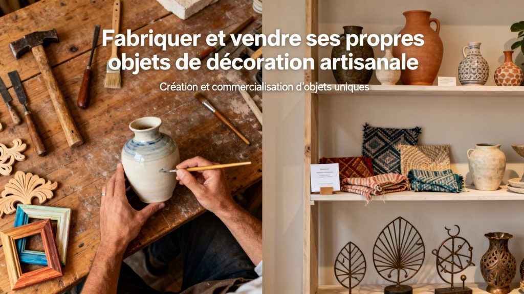 Fabriquer et vendre ses propres objets de décoration artisanale avec texte
