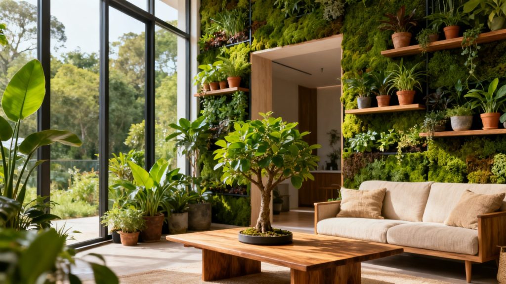 La biophilie augmentée : la prochaine grande tendance en 2027 pour l'aménagement intérieur sans aucun texte