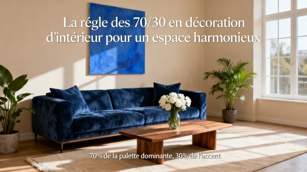 La règle des 70/30 en décoration d’intérieur pour un espace harmonieux avec texte