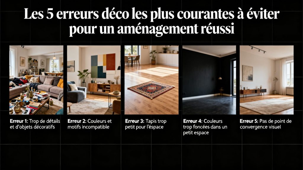Les 5 erreurs déco les plus courantes à éviter pour un aménagement réussi avec texte