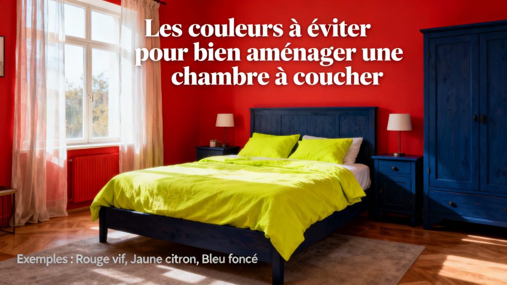 Les couleurs à éviter pour bien aménager une chambre à coucher. 