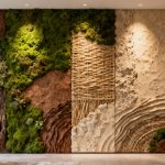Les murs décoratifs en 2026 : mutation vers les matières organiques et texturées sans aucun texte
